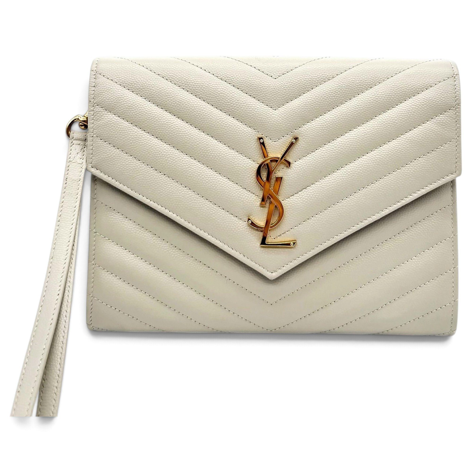 Cassandre leather clutch bag