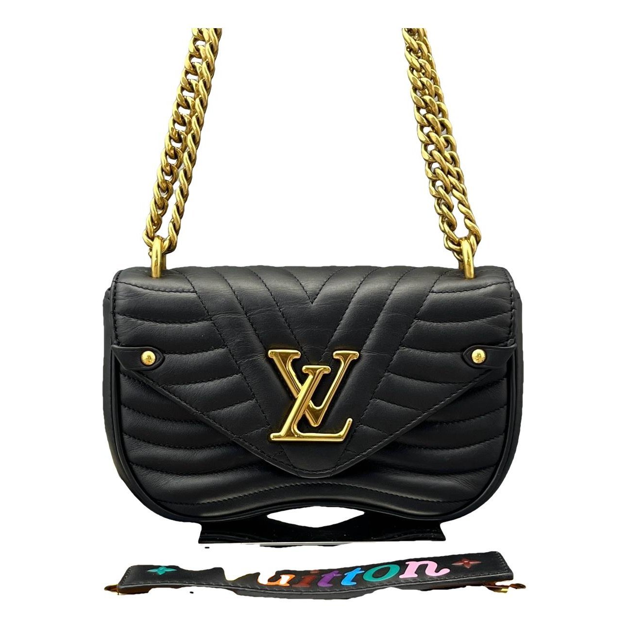 New Wave leather handbag