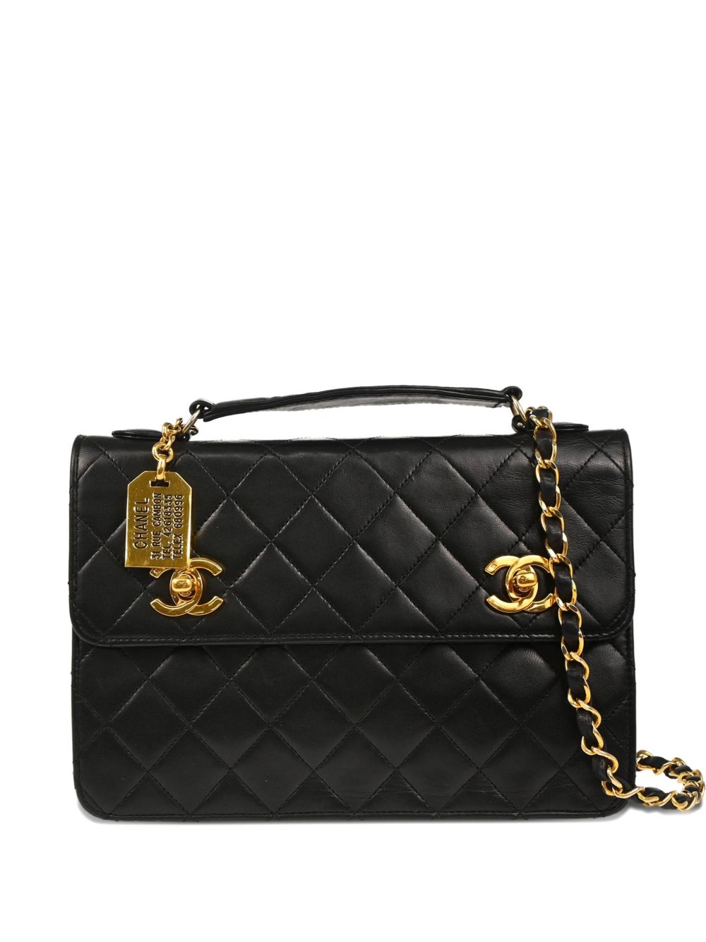 1990 quilted shoulder bag