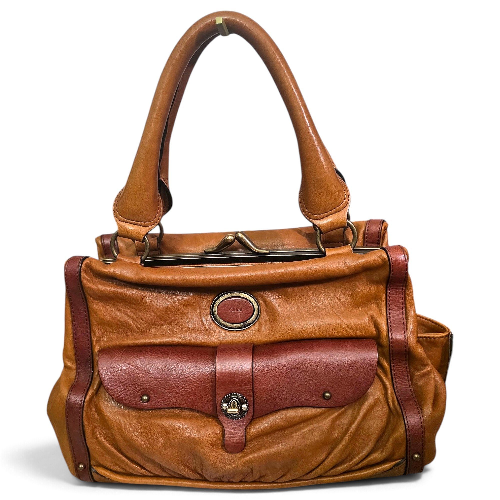Leather handbag
