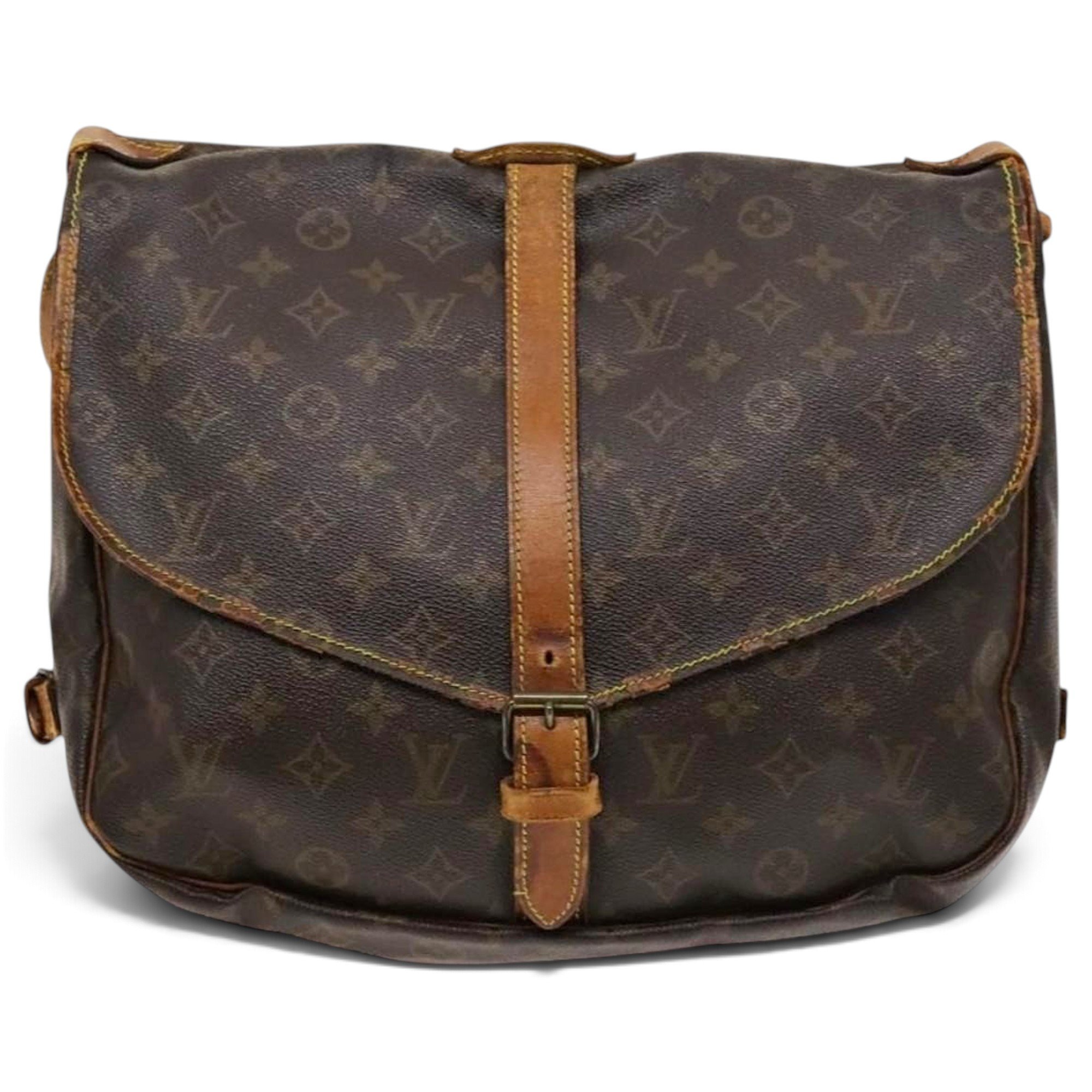 Louis Vuitton Saumur leather handbag