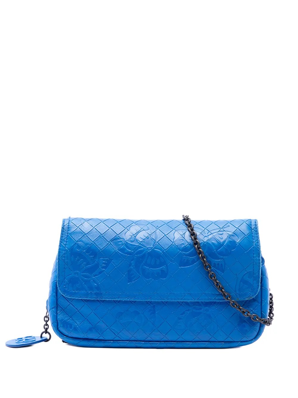 2012-2026 Small Calfskin Intrecciomirage Embossed Butterfly Chain crossbody bag