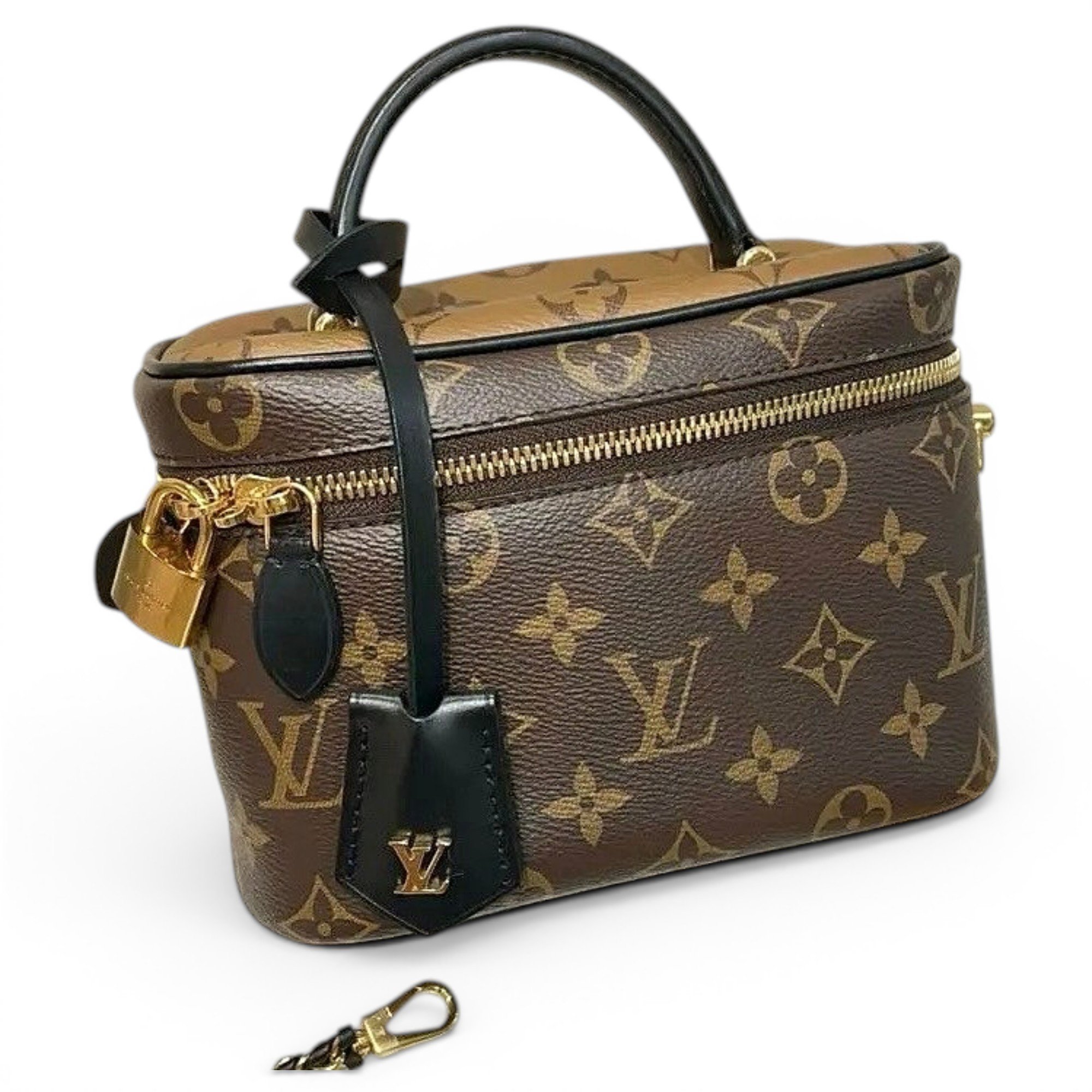 Vanity leather handbag