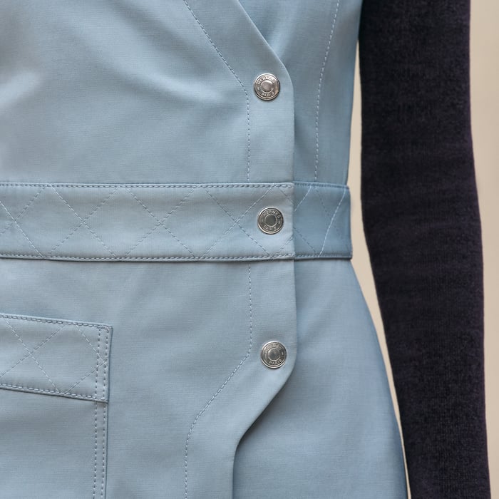 Bleu Adriatique Wraparound Dress