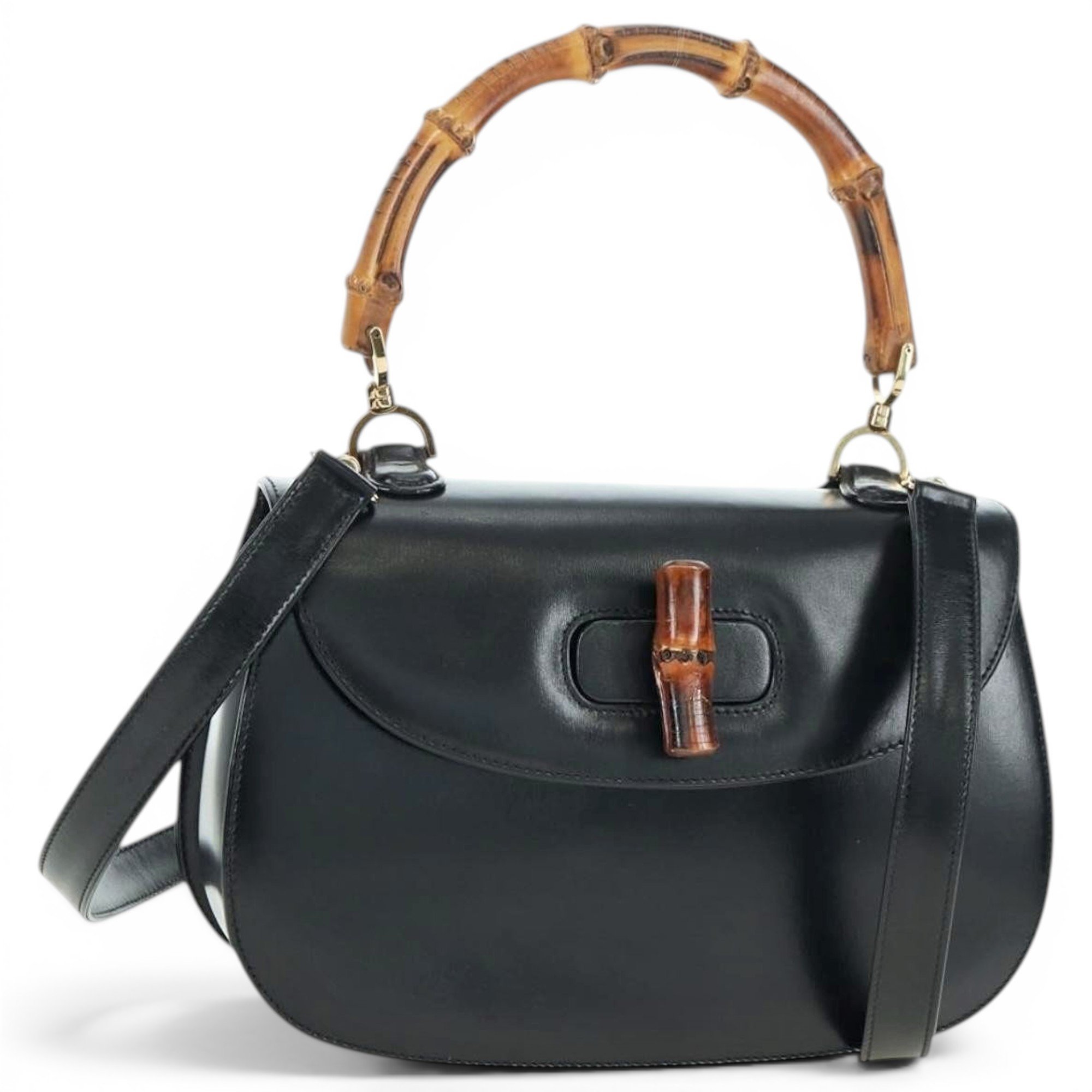 Gucci B leather handbag