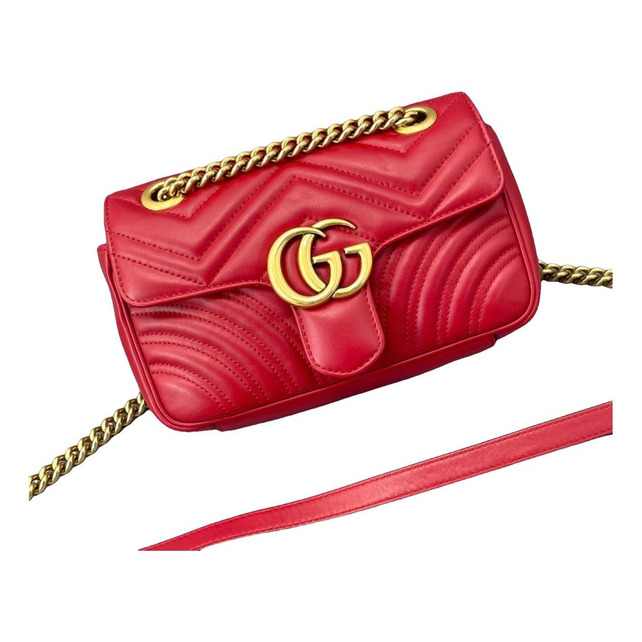 GG Marmont Flap leather handbag
