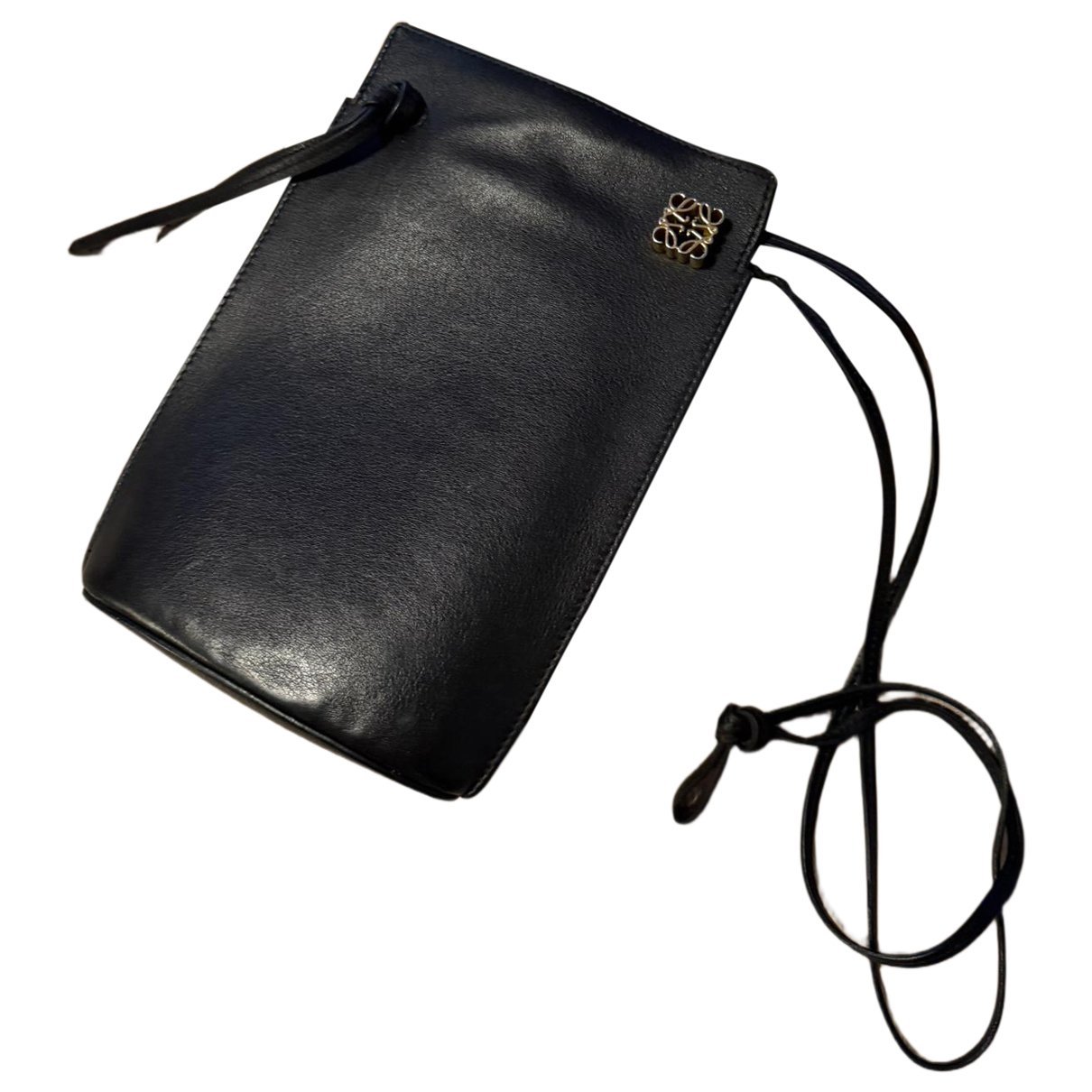 Dice Pocket leather crossbody bag