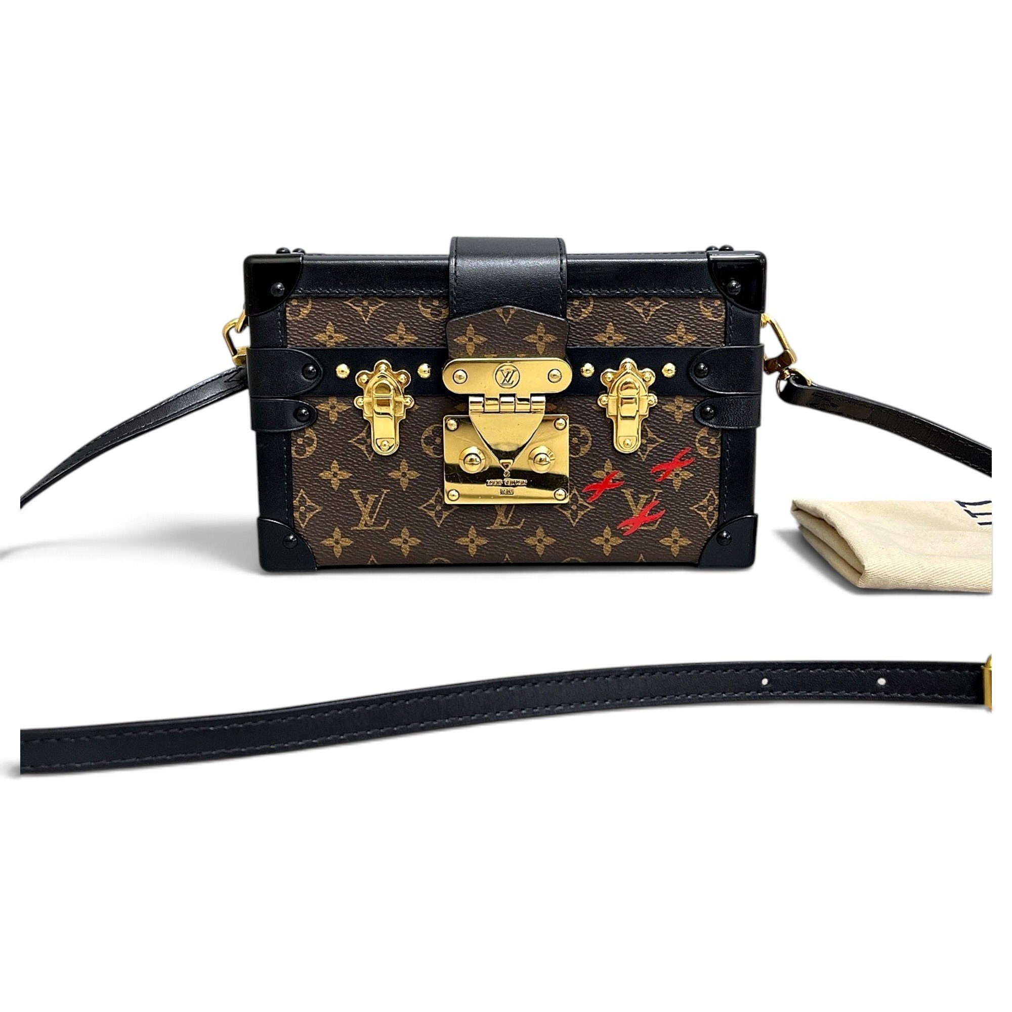 Petite Malle leather crossbody bag
