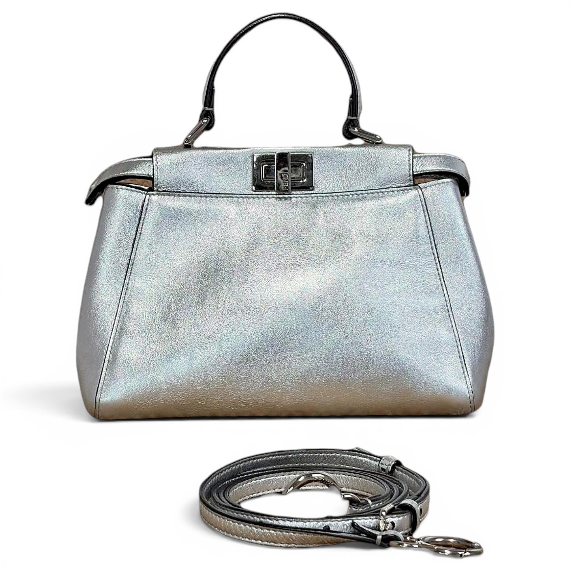 Peekaboo leather handbag