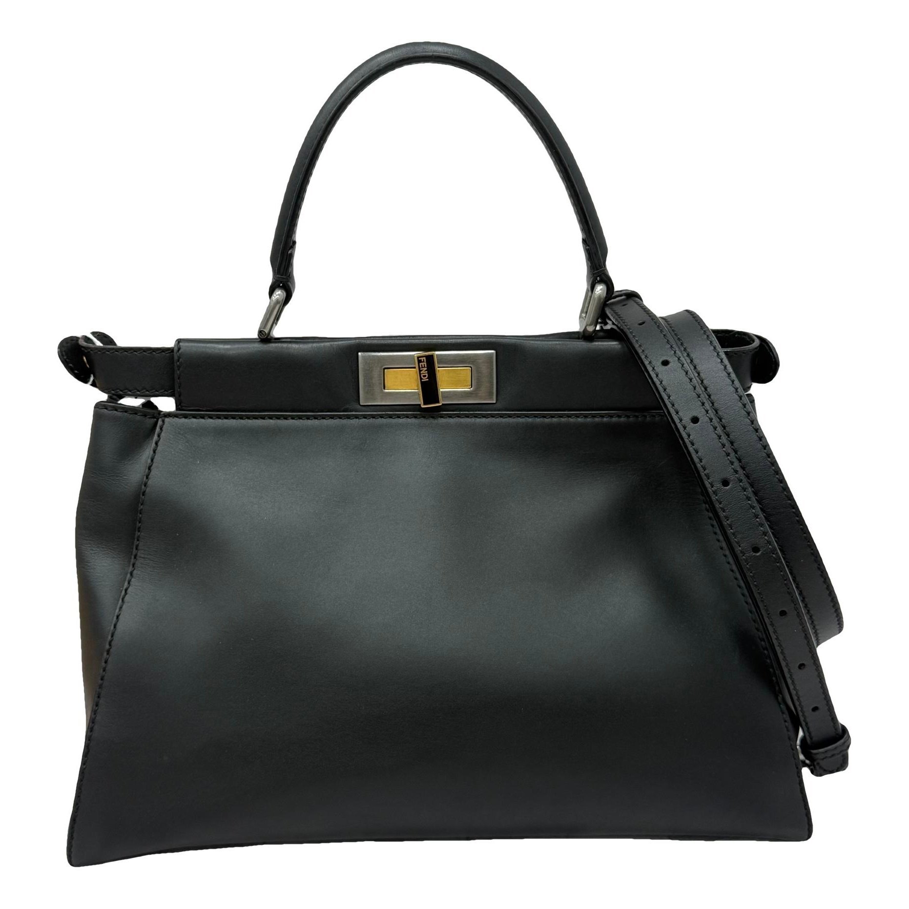 Peekaboo leather handbag