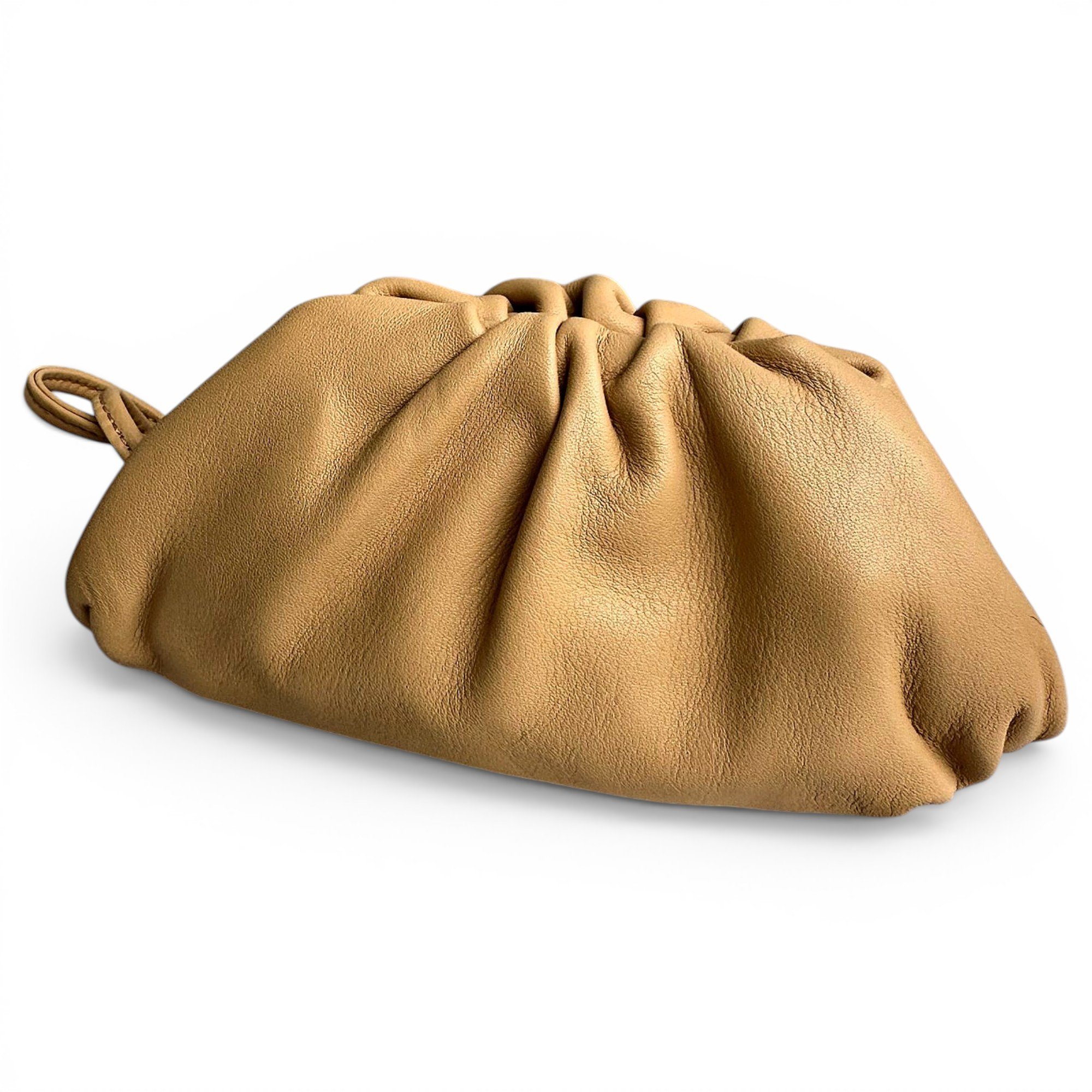 Pouch leather handbag