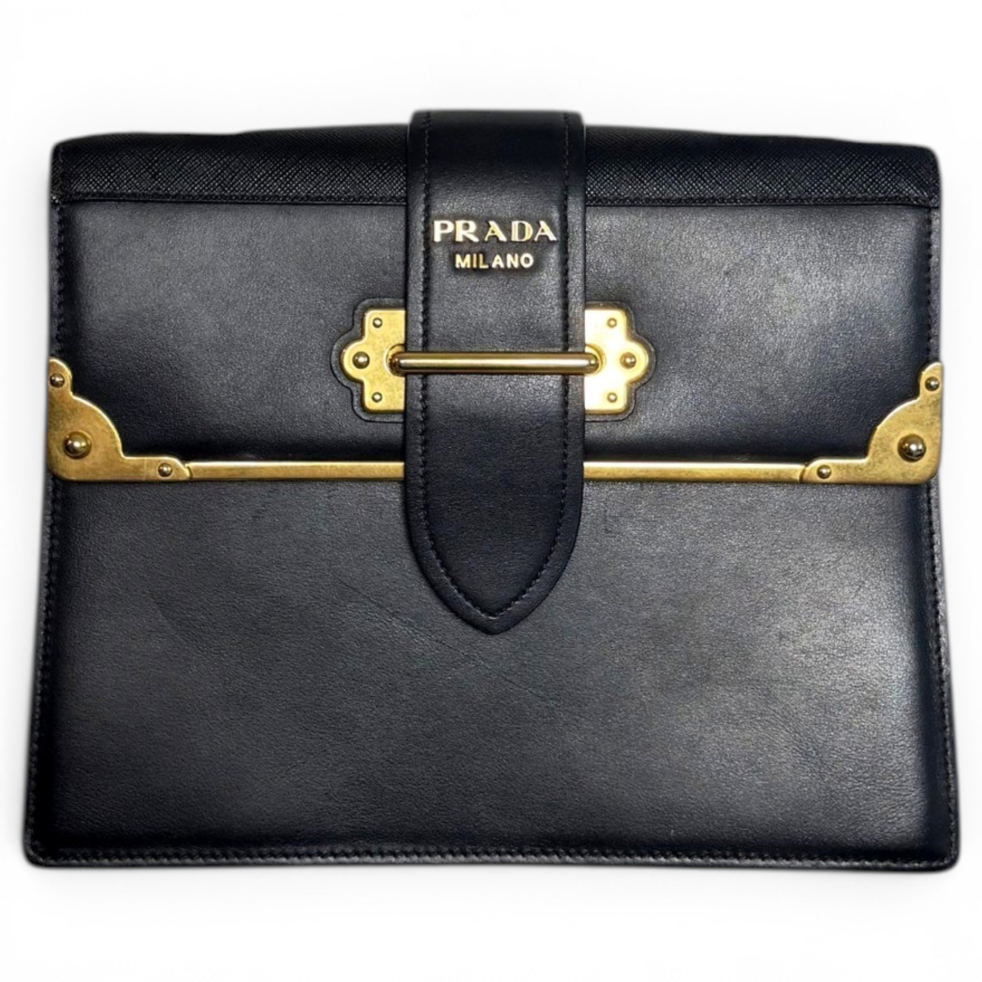 Cahier leather handbag