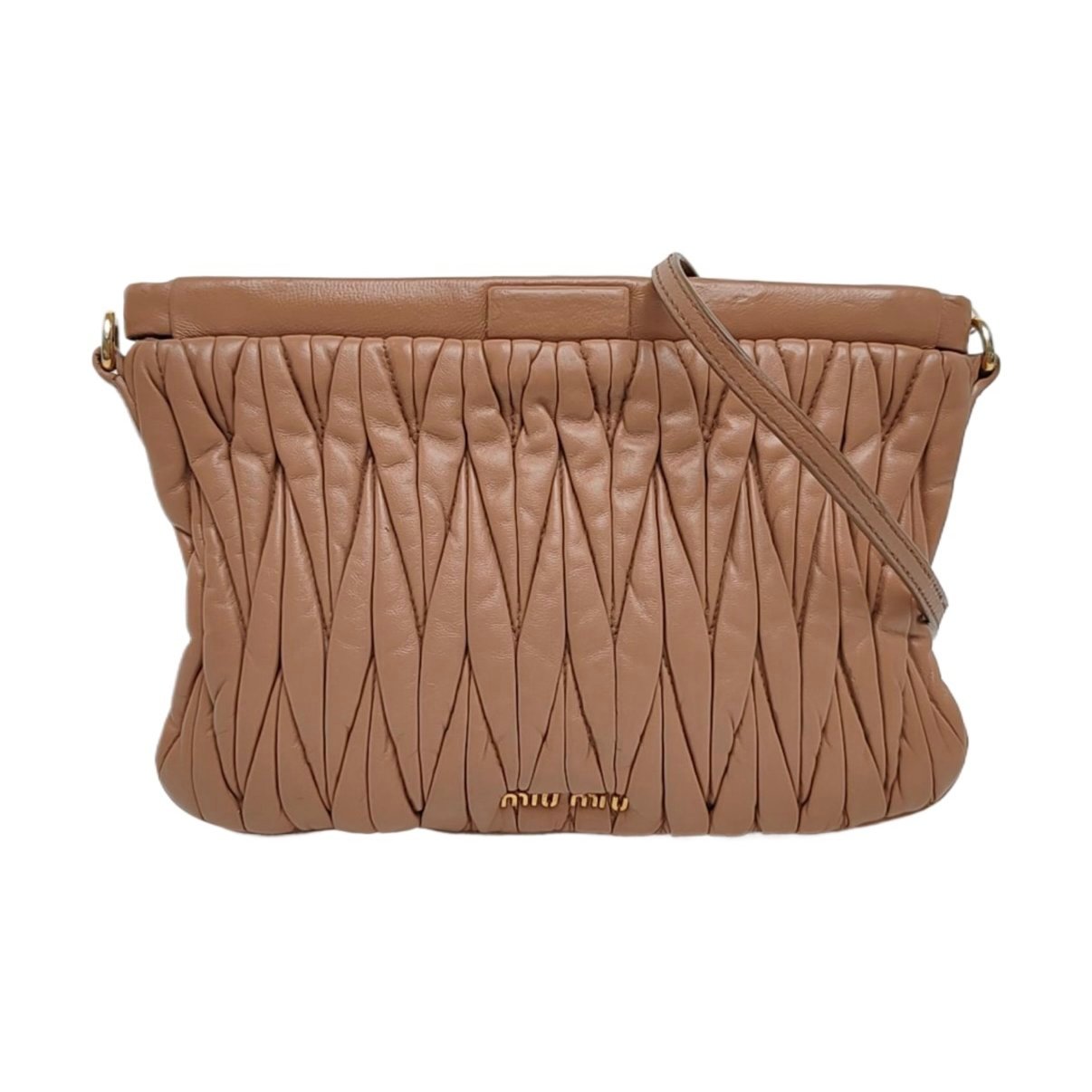 Matelassé leather handbag