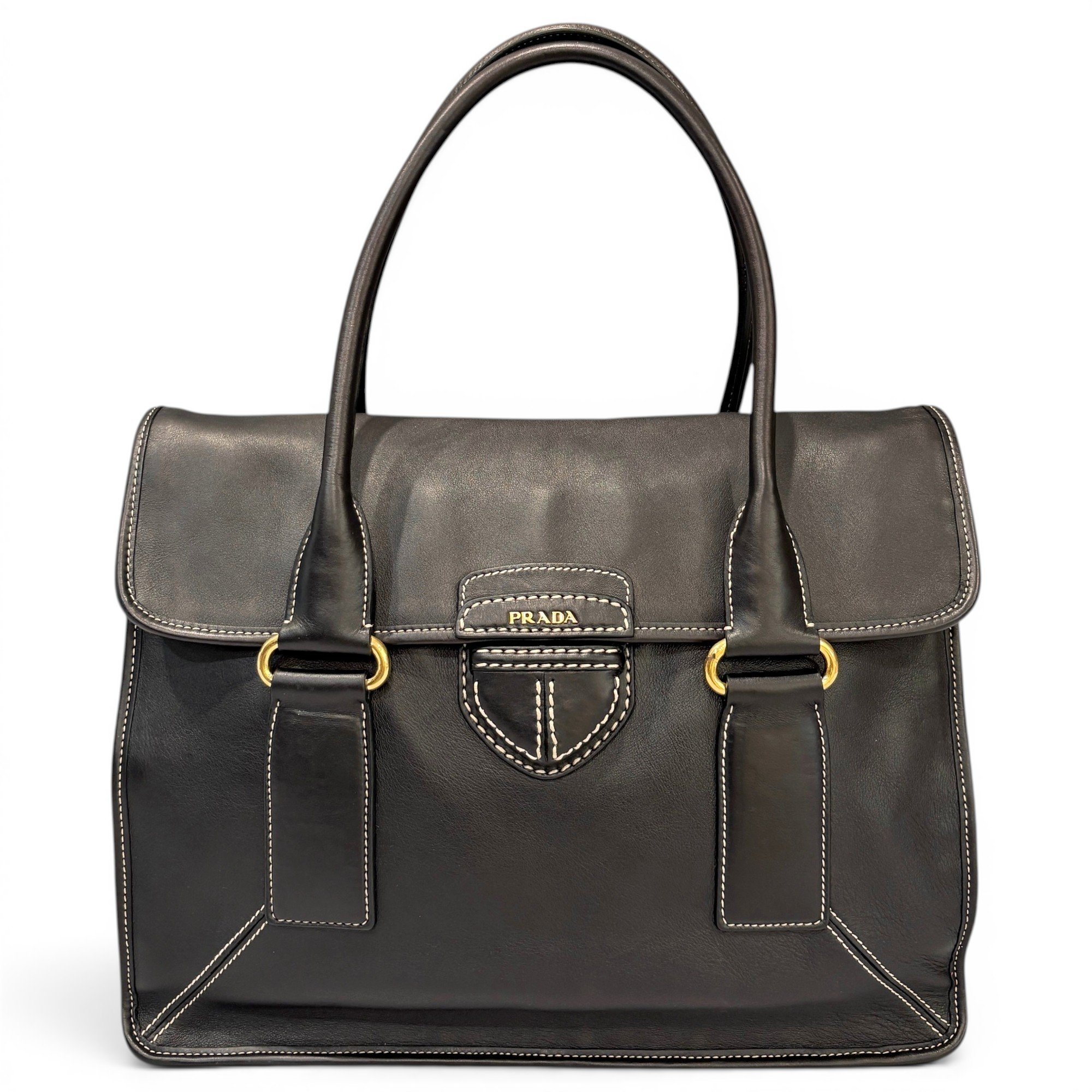 Prada Pony-style calfskin handbag