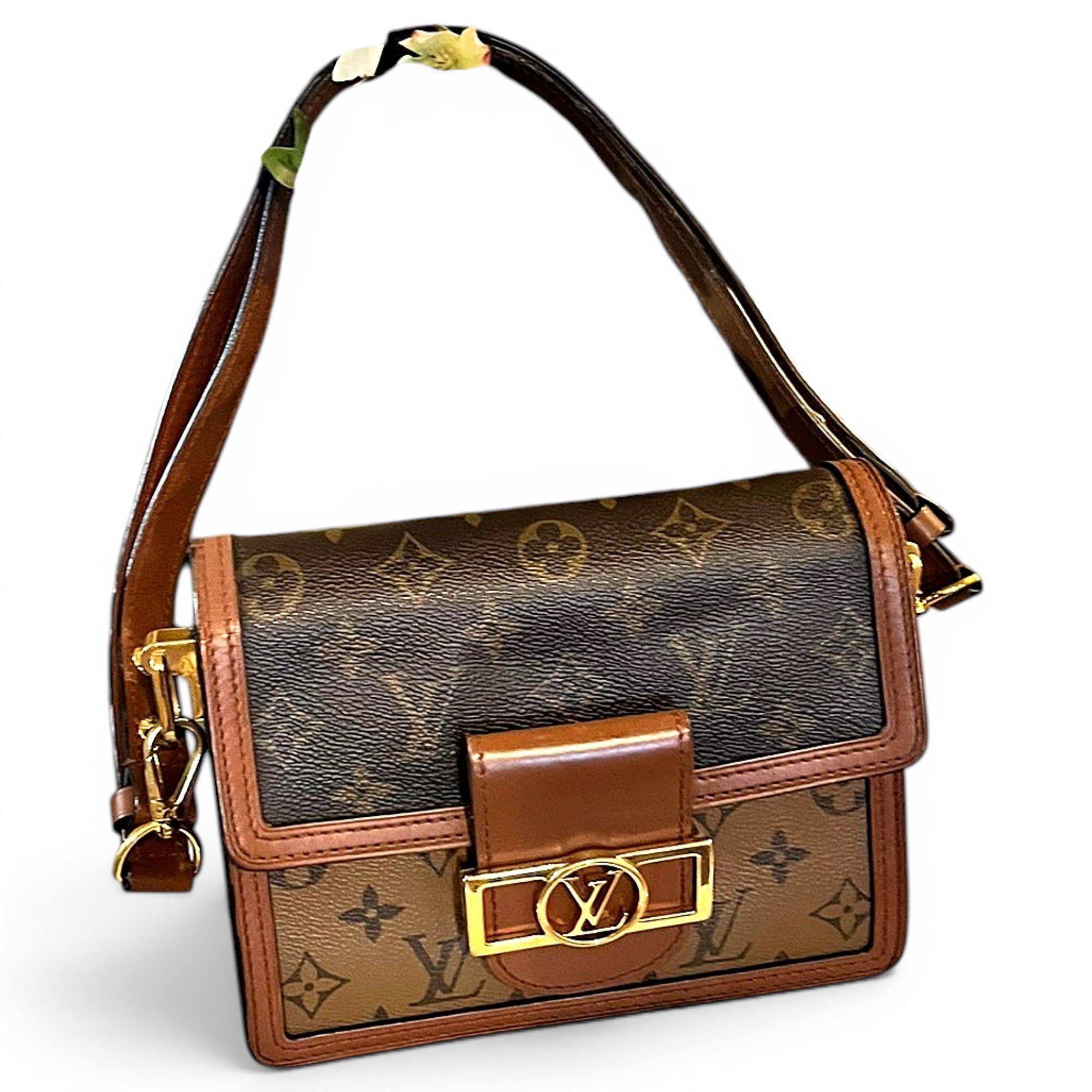 Dauphine leather crossbody bag
