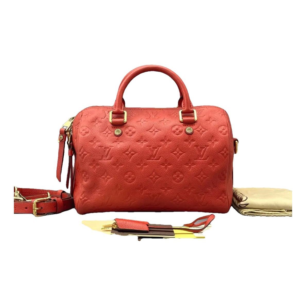 Speedy leather crossbody bag