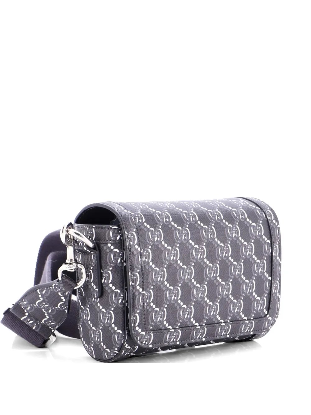 Flap Messenger Bag GG Shadow Coated Canvas Super Mini crossbody bag
