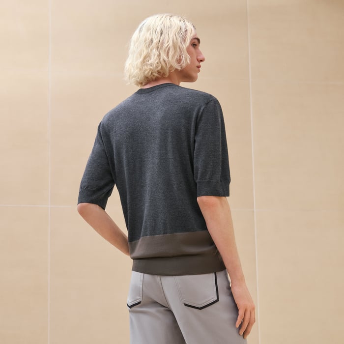 Anthracite "Graphique Colore" Crewneck Sweater