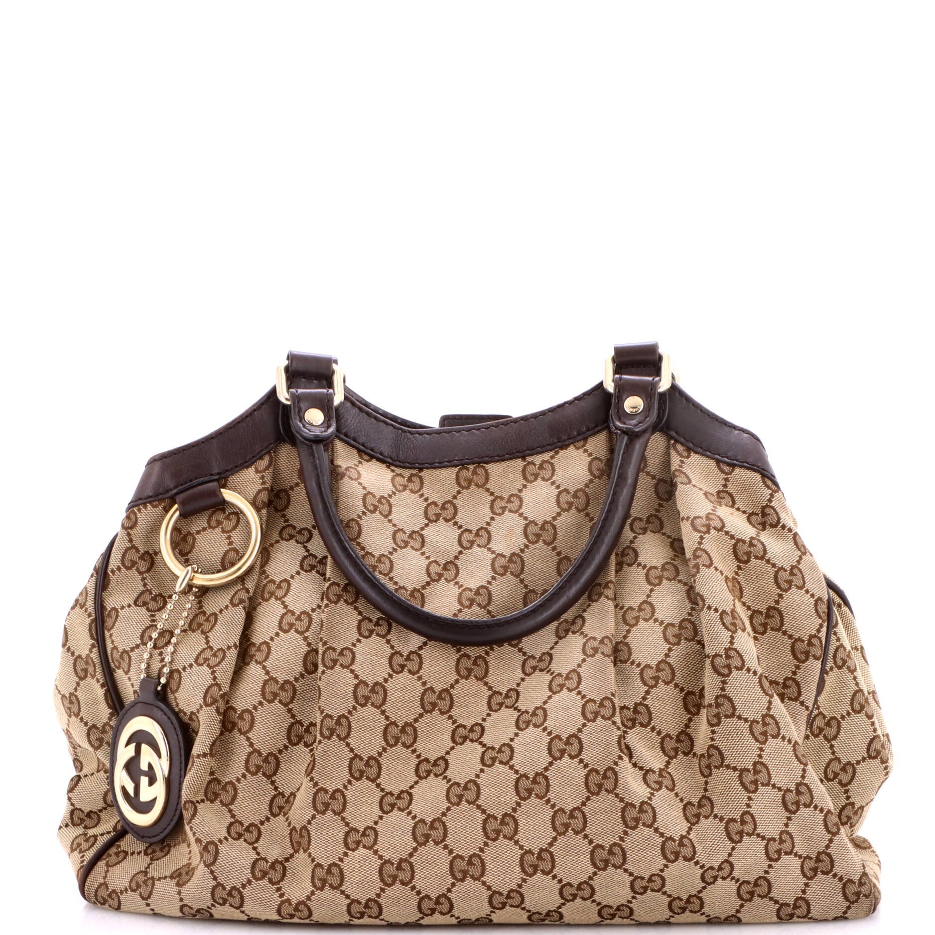 Sukey Tote GG Canvas with Leather Medium