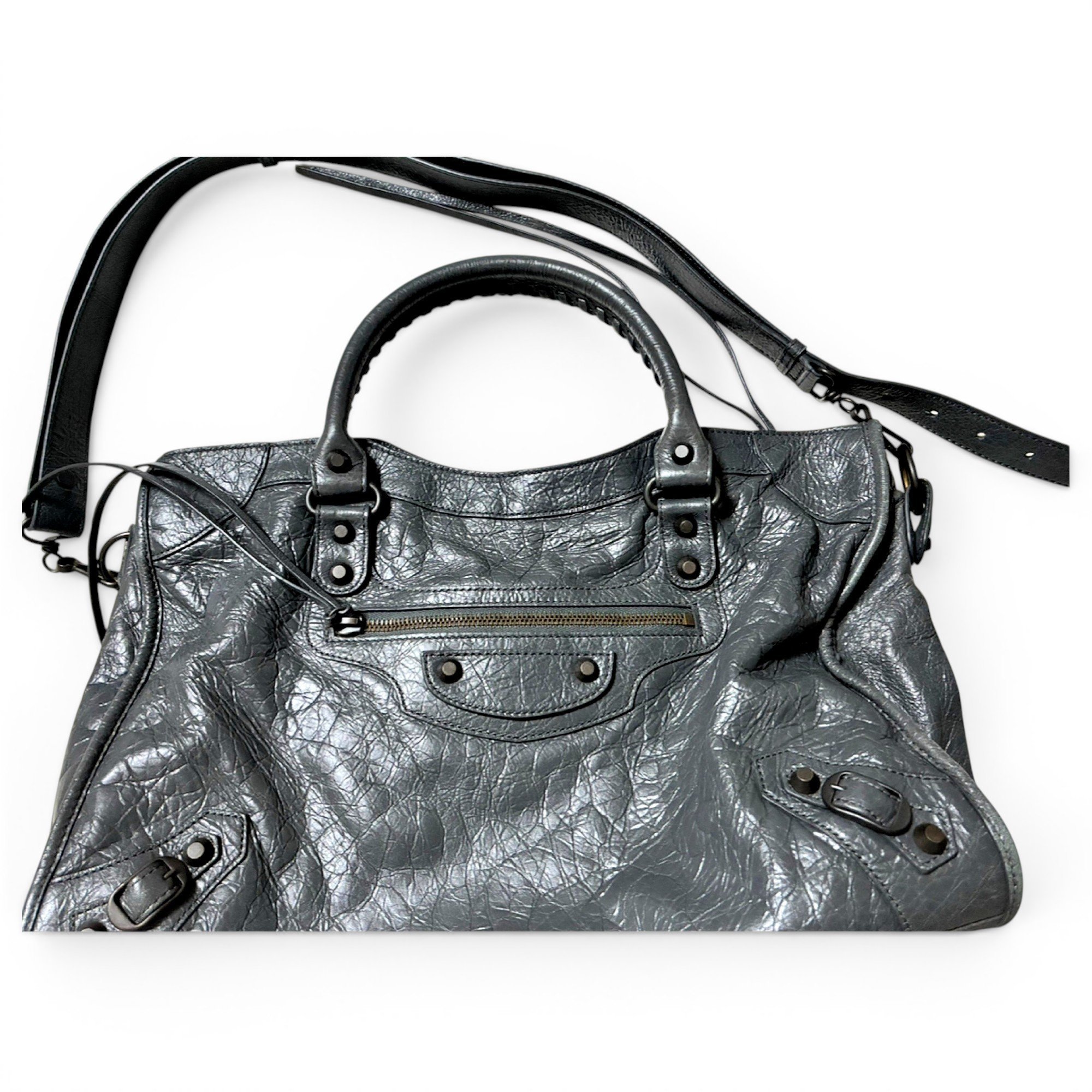City leather bag