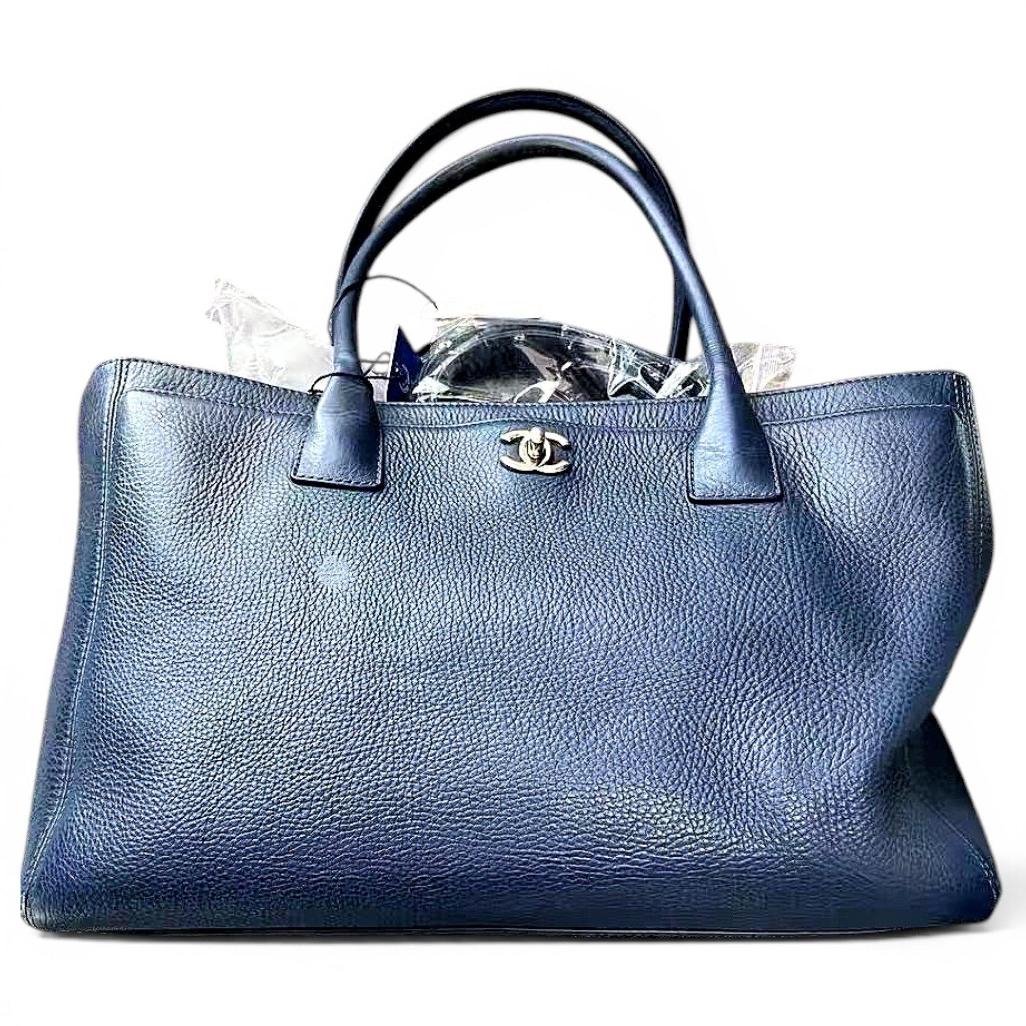 Executive leather tote