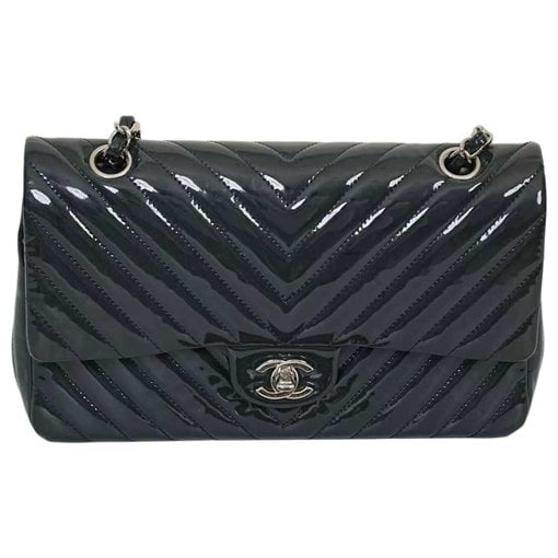 Patent leather handbag