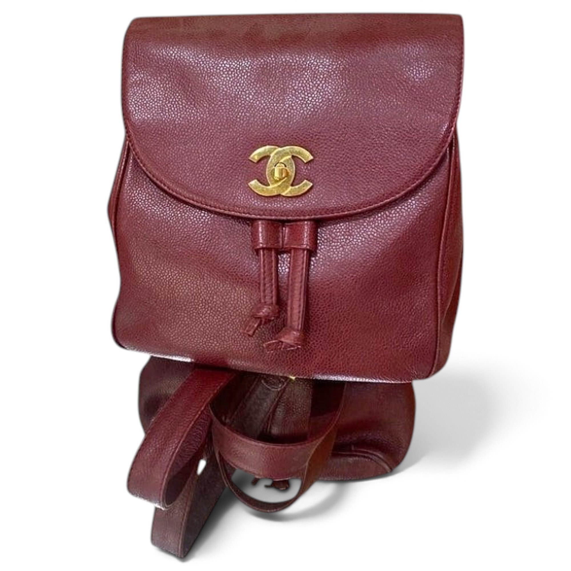 Leather backpack