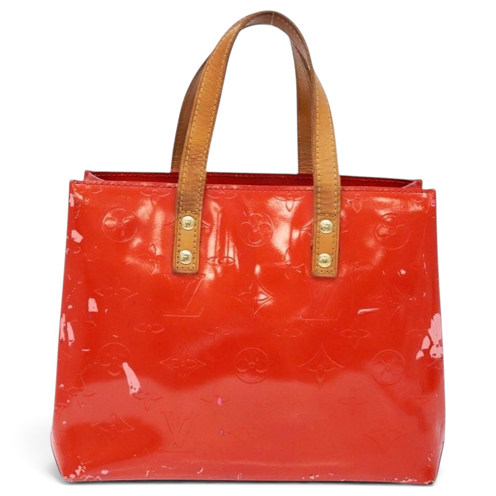 Reade patent leather handbag