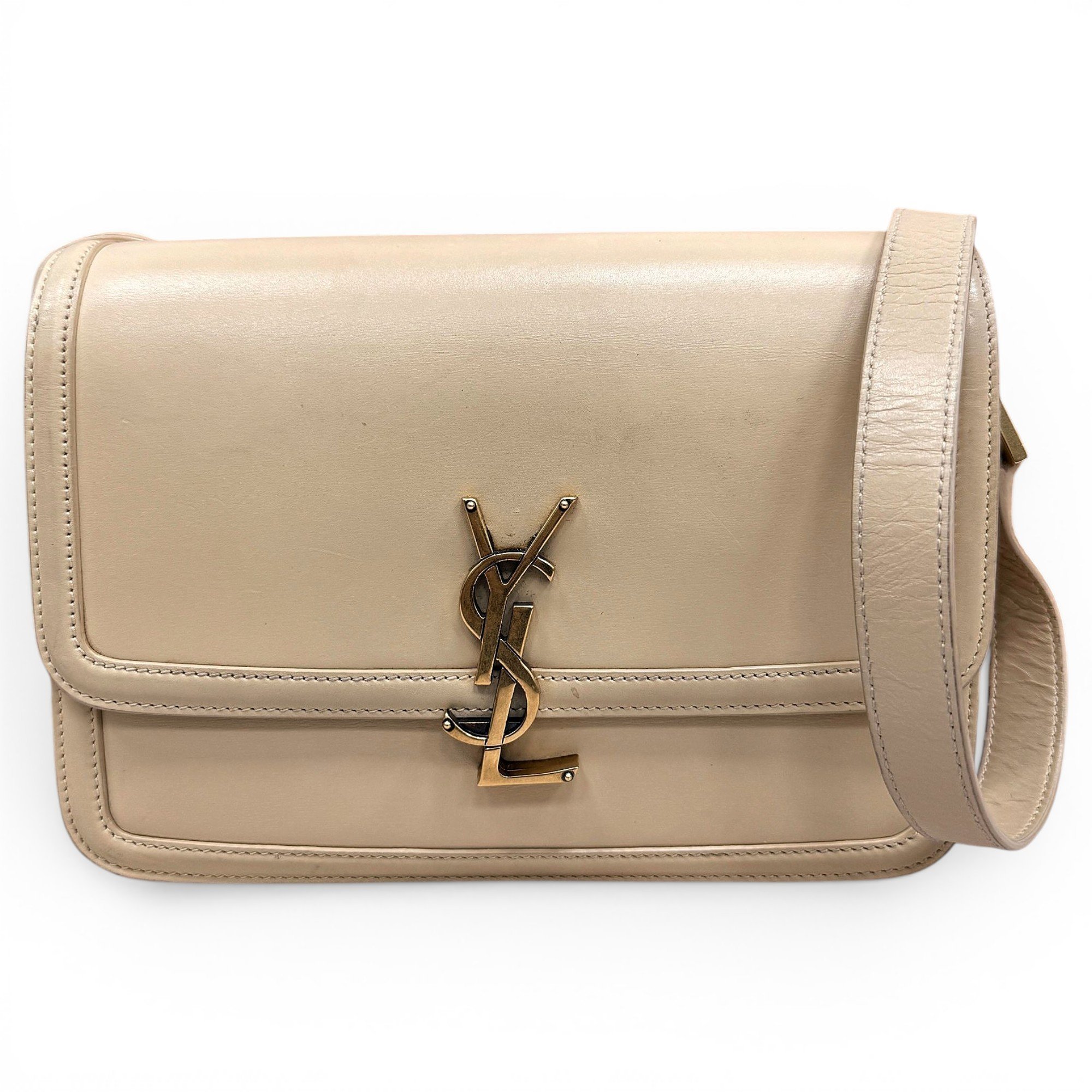 Solférino leather handbag