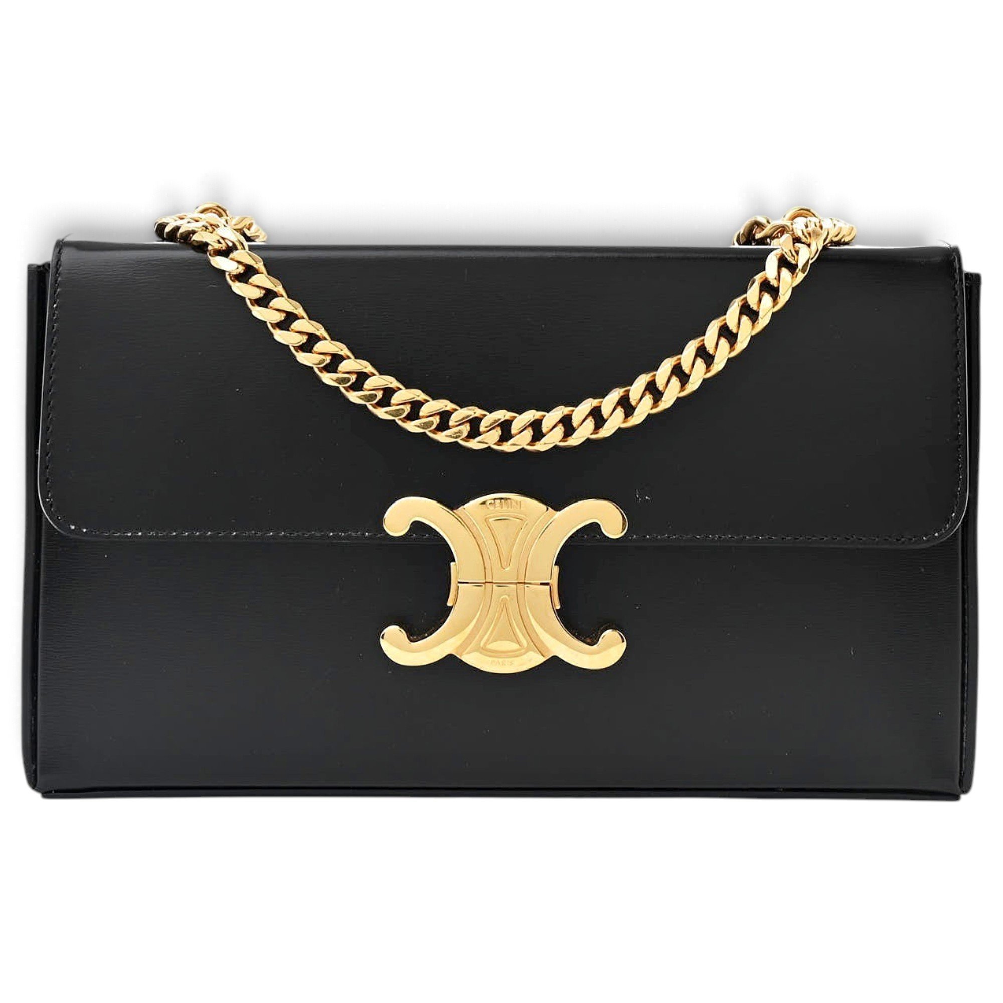 Leather clutch bag
