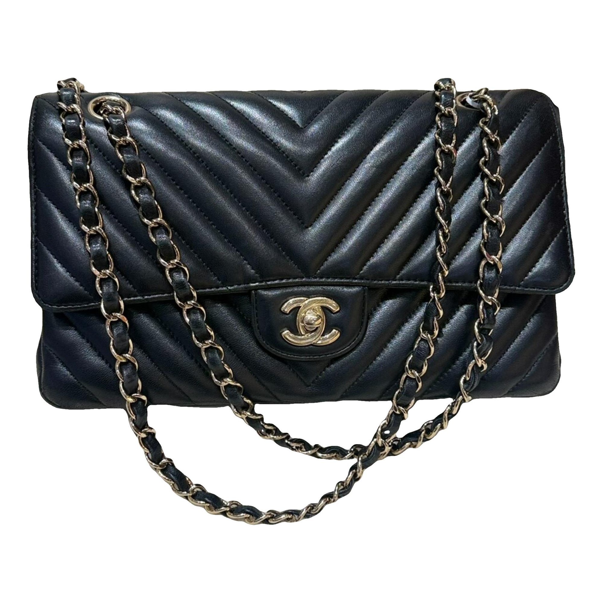 Trapezio leather handbag