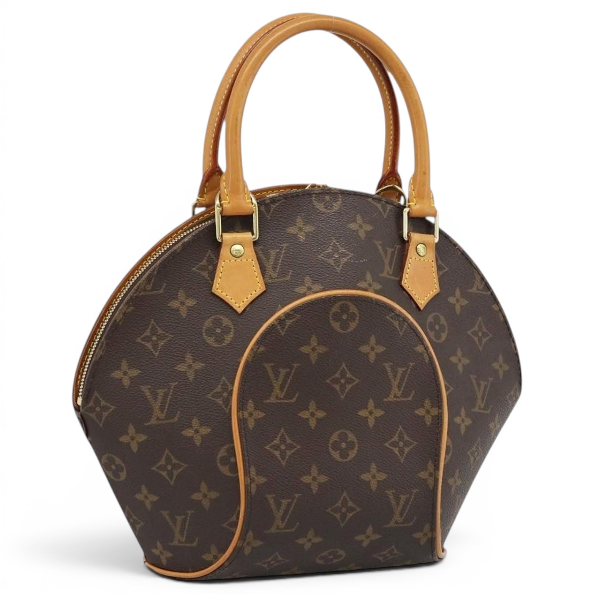 Ellipse leather handbag