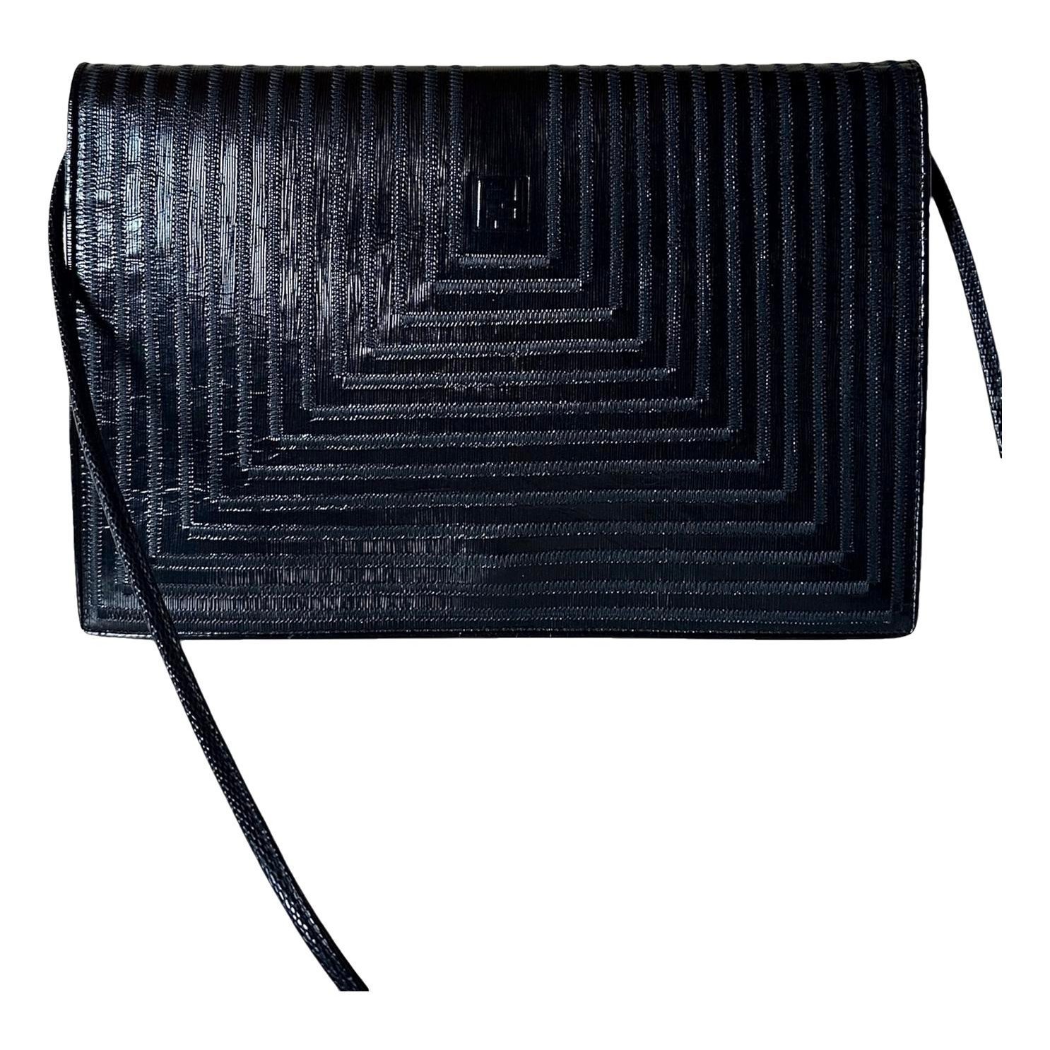 Patent leather clutch bag