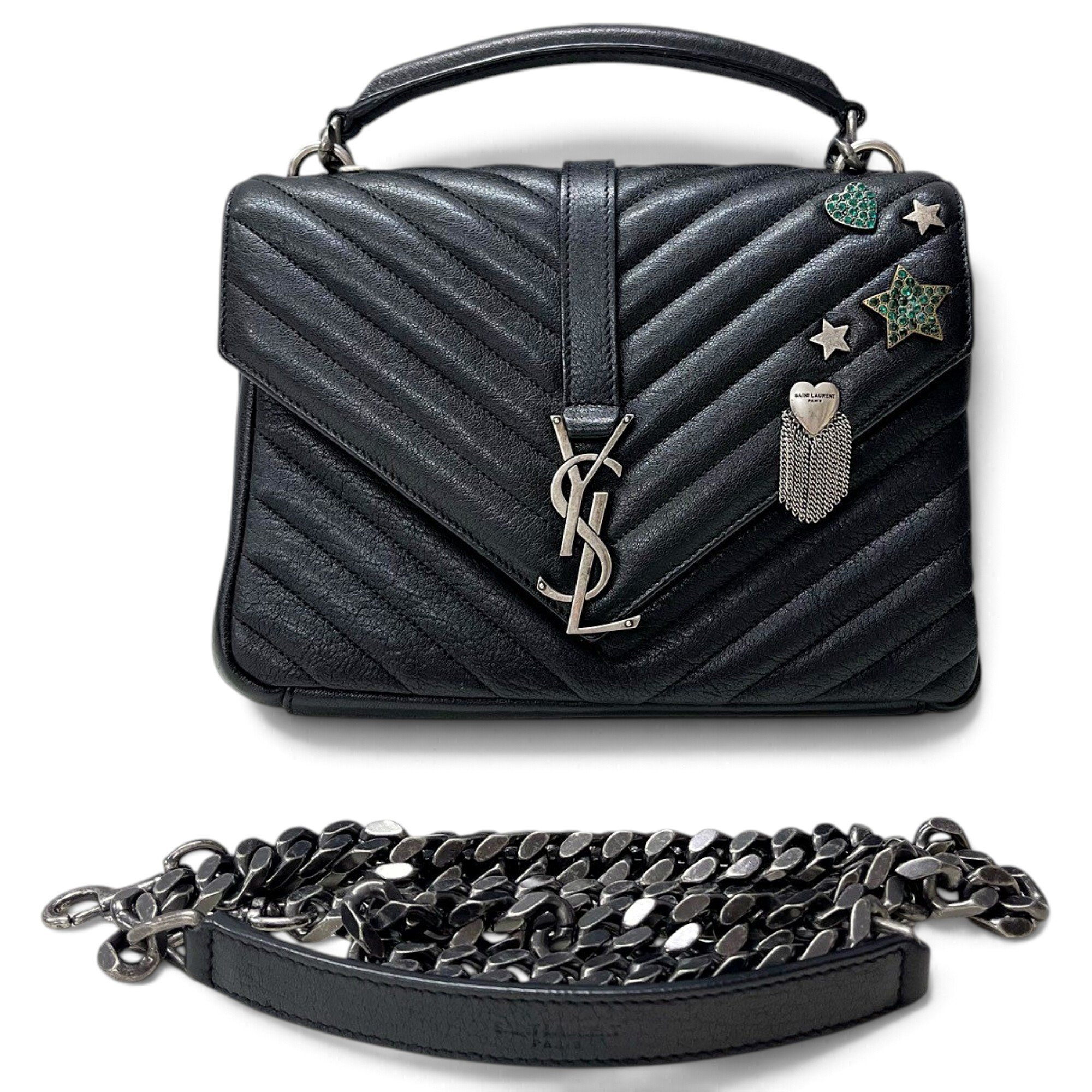 Collége monogramme leather handbag