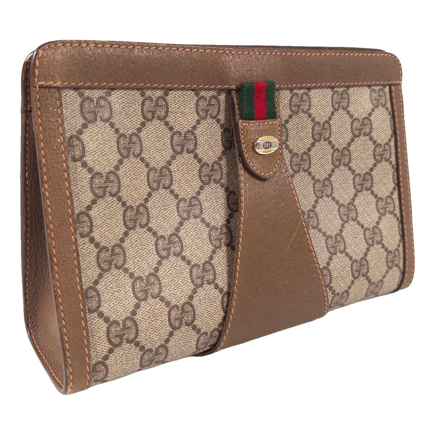 Ophidia cloth clutch bag