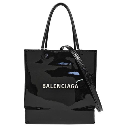 Patent leather handbag