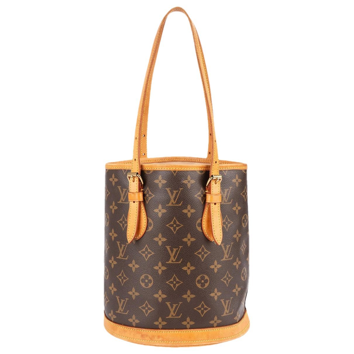 Bucket leather handbag