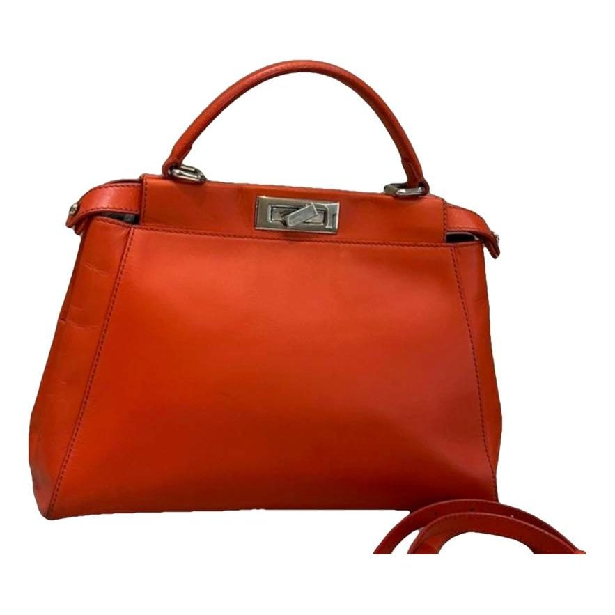 Peekaboo leather handbag