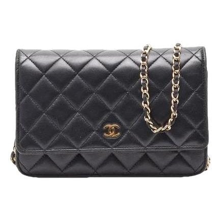 Wallet On Chain leather crossbody bag