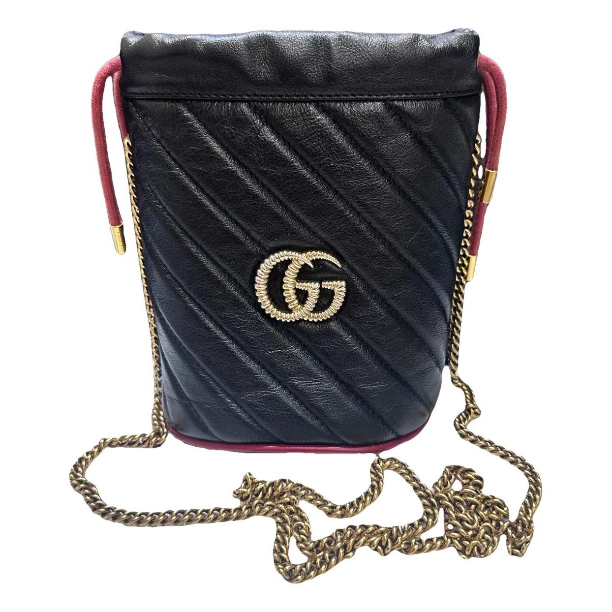 GG Marmont Chain Bucket leather handbag