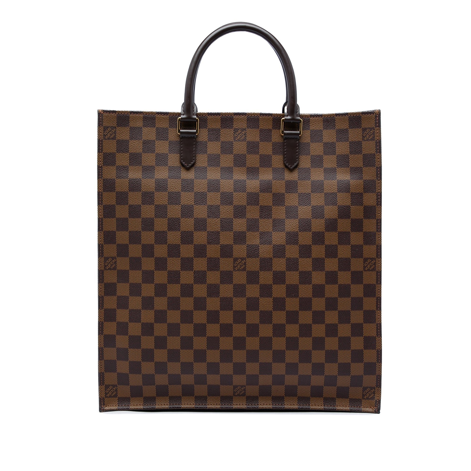 Plat leather handbag