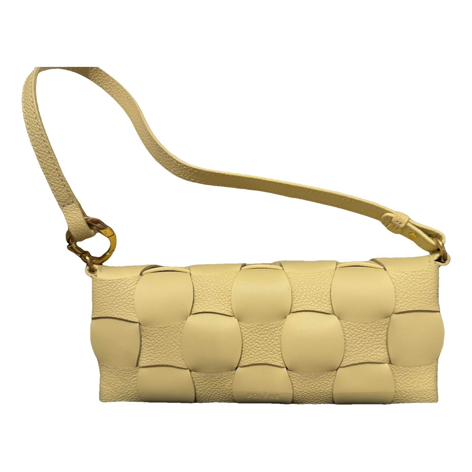 Leather clutch bag