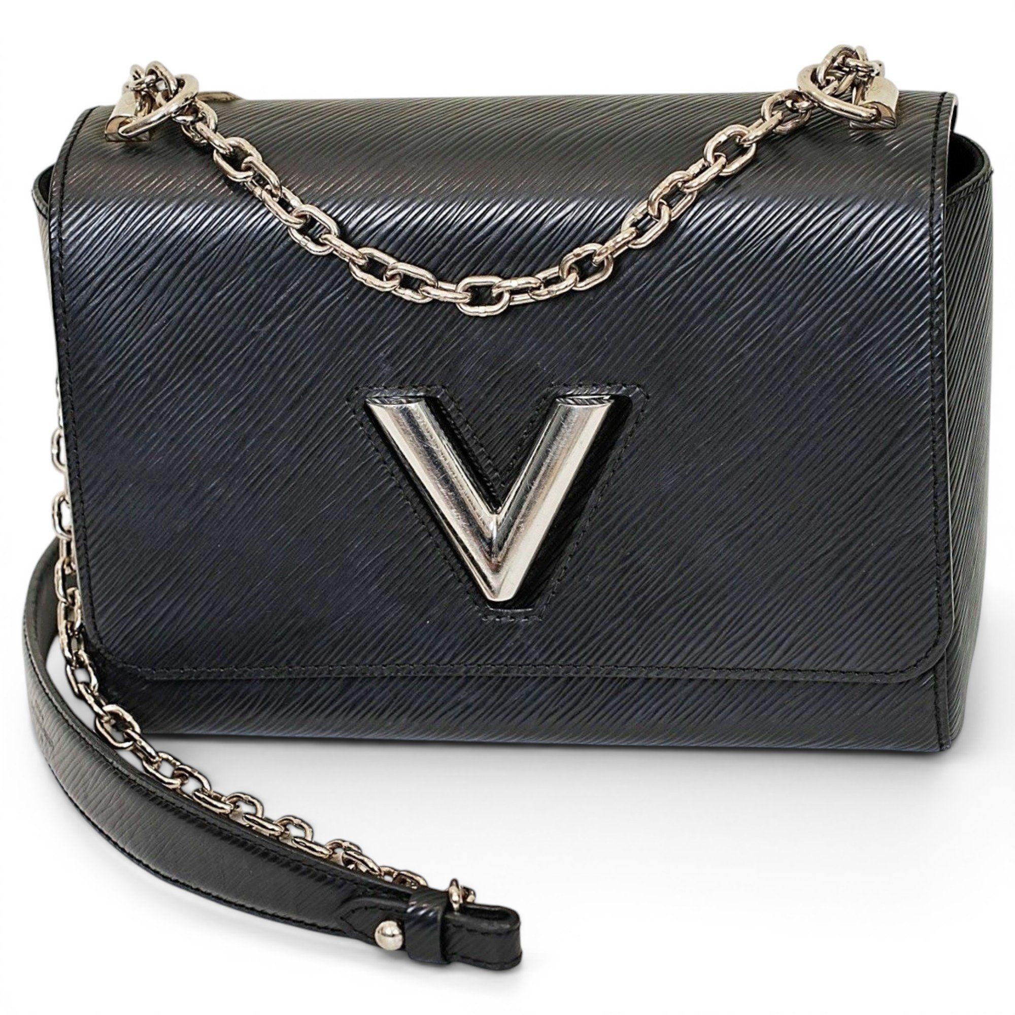 Twist leather handbag