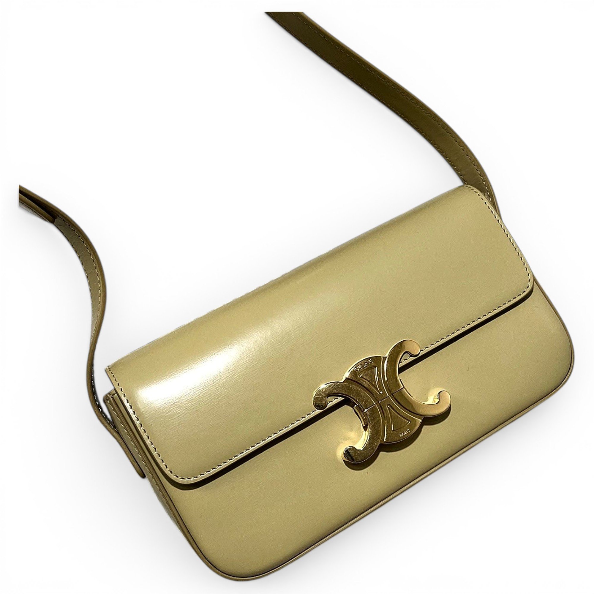 Triomphe leather handbag