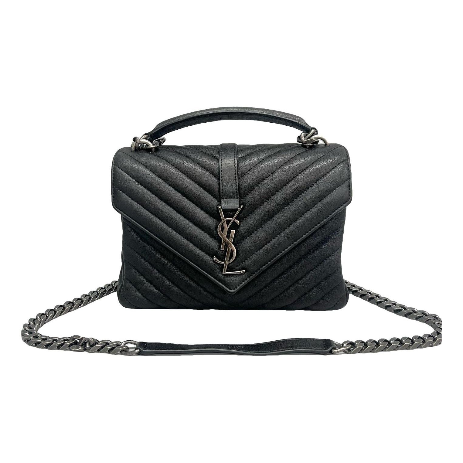 Collége monogramme leather handbag