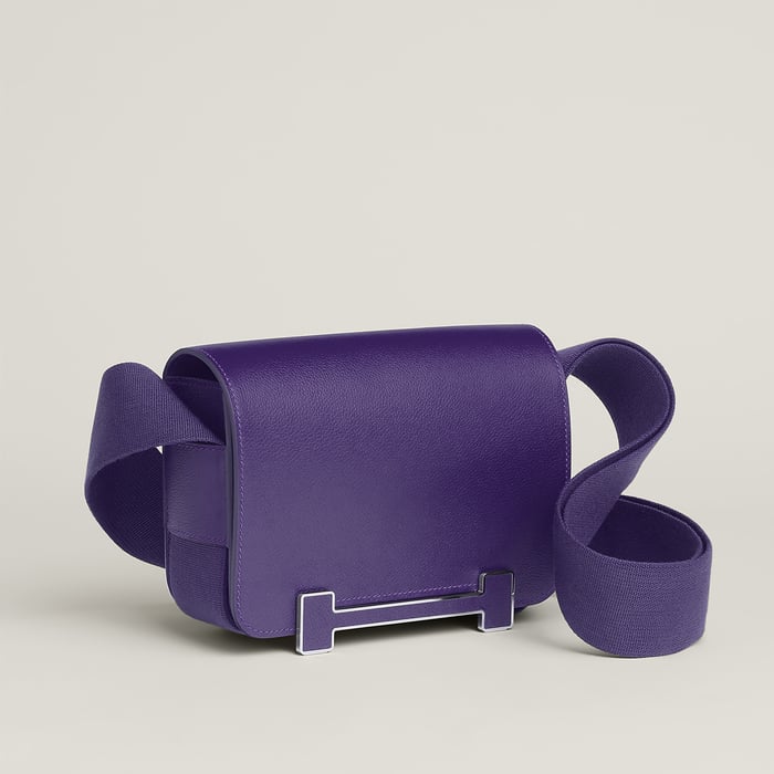 Purple Hermès Geta Bag