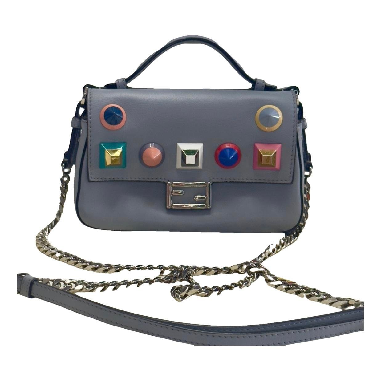 Baguette leather handbag