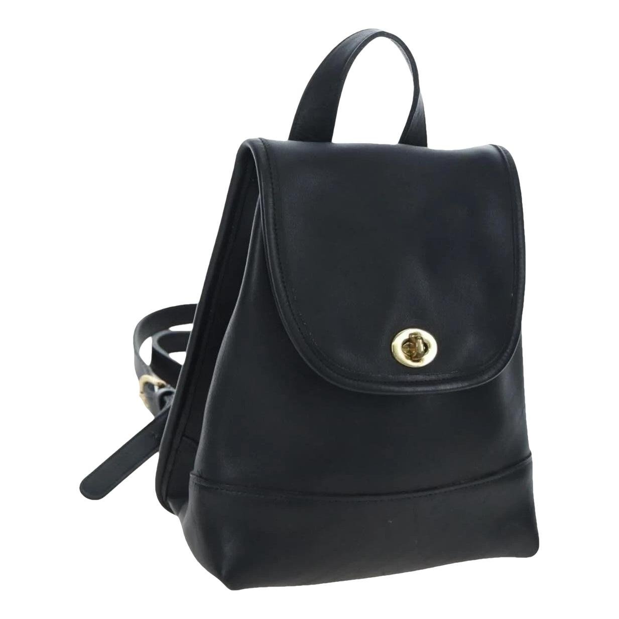 Leather backpack