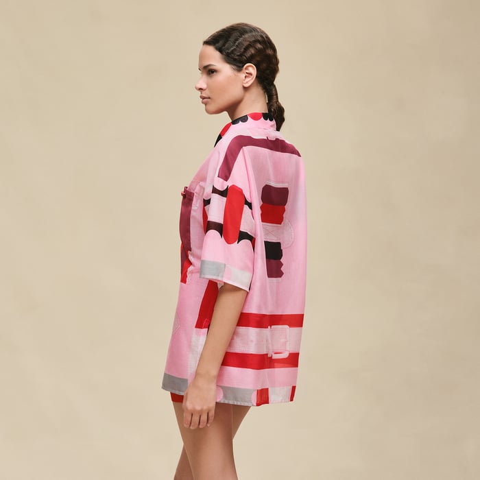 Rose Bonbon "Bride a Bloc" Beach Shirt