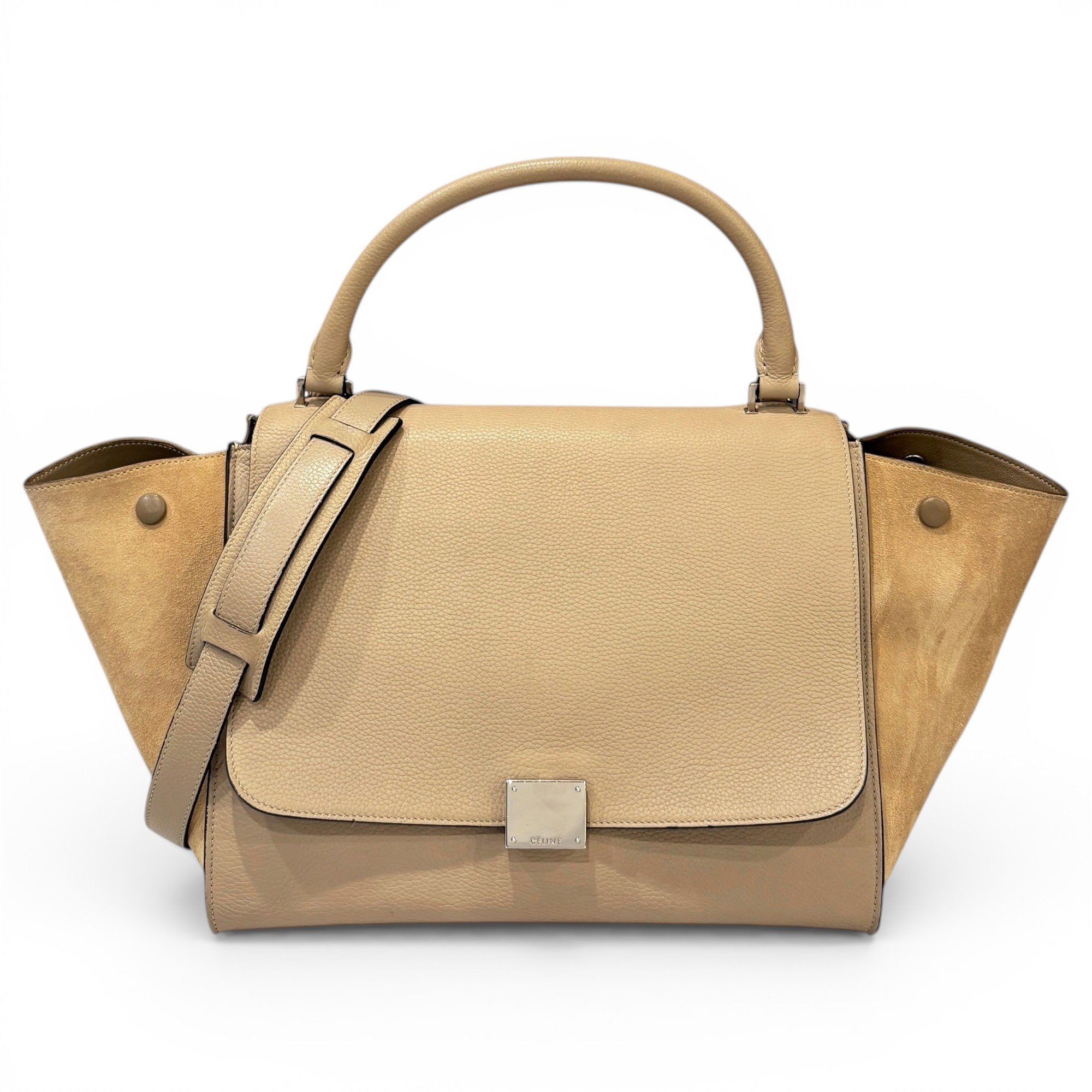 Trapèze pony-style calfskin handbag
